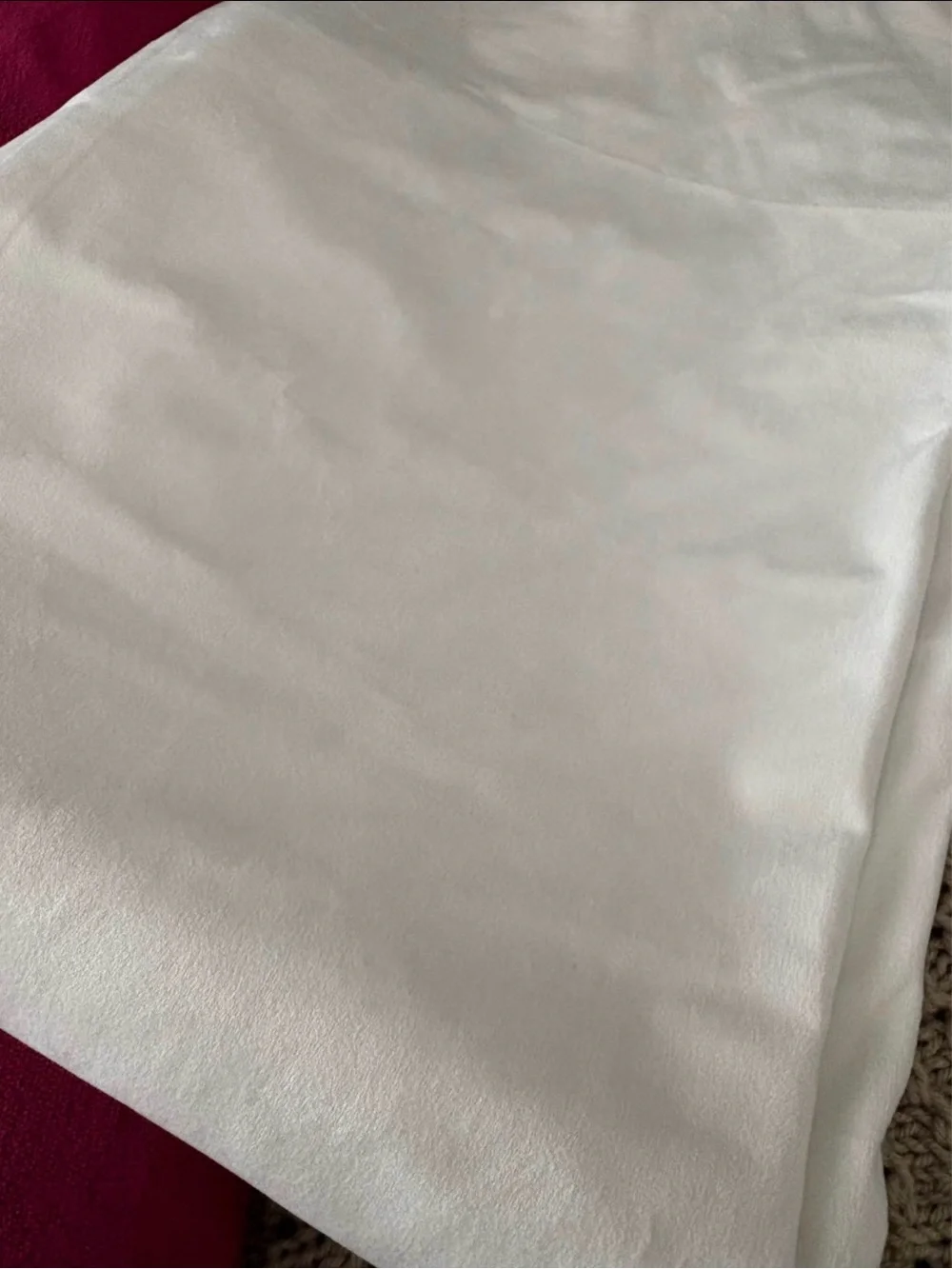(2) 84-inch Velvet Blackout Curtains - Creamy White
